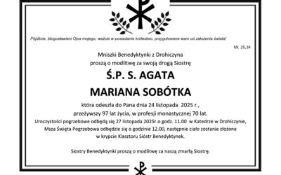 Zmarła Siostra Agata